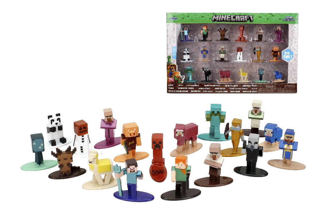 Jada 1.65" Nano Metalfigs - Minecraft 18-Pack