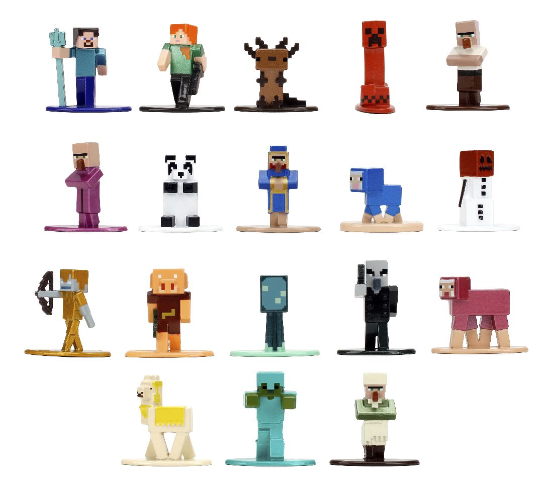Jada 1.65" Nano Metalfigs - Minecraft 18-Pack