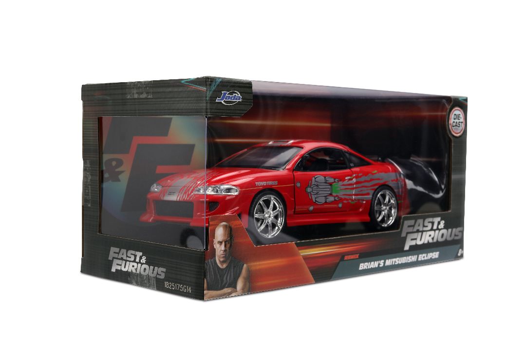 Jada 1/24 "F&F" Brian's Mazda RX-7 w/ Dom's Mistubishi Graphics