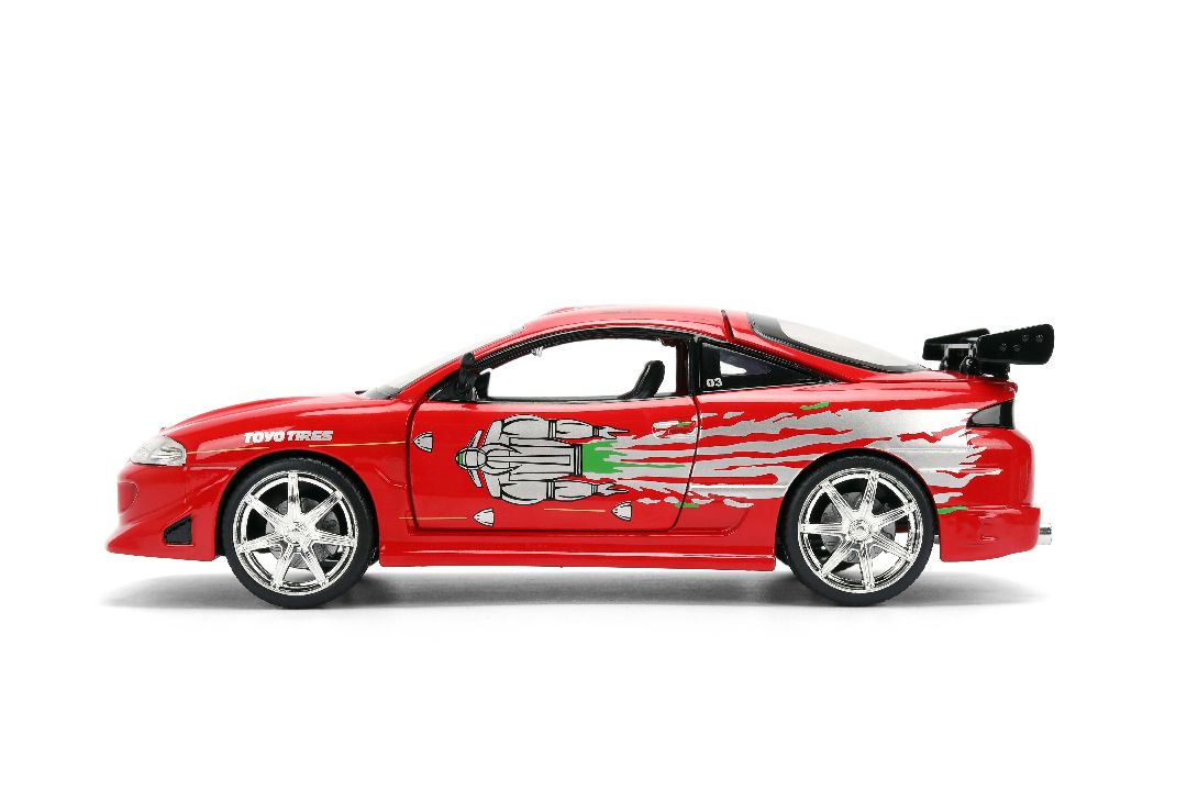 Jada 1/24 "F&F" Brian's Mazda RX-7 w/ Dom's Mistubishi Graphics