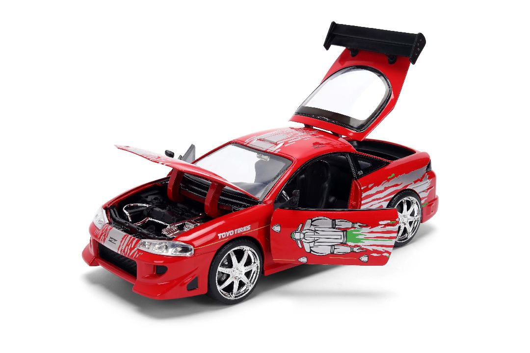 Jada 1/24 "F&F" Brian's Mazda RX-7 w/ Dom's Mistubishi Graphics