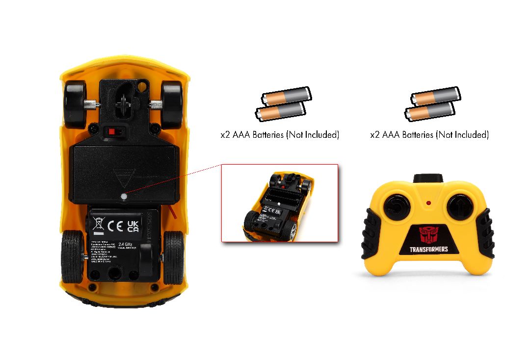 Jada 1/32 Simple Function R/C - Transformers - Bumblebee Camaro - Click Image to Close