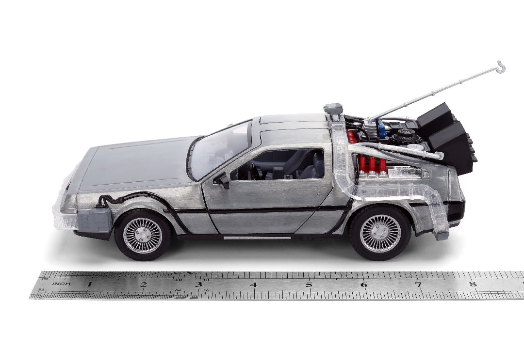 Jada 1/24 Back to the Future 40th Anniv Time Machine w/ Truck