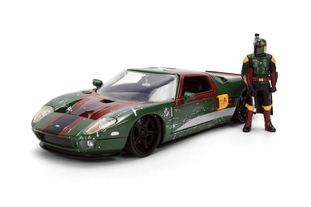 Jada 1/24 "Hollywood Rides" - 2005 Ford GT w/Boba Fett