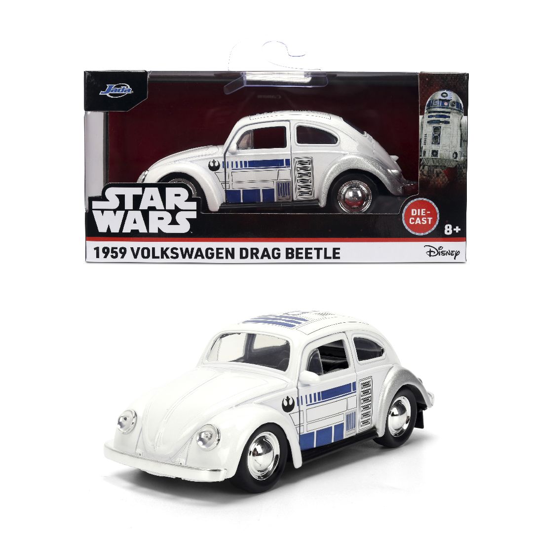 Jada 1/32 "Hollywood Rides" SW - 1959 Drag VW Beetle R2-D2