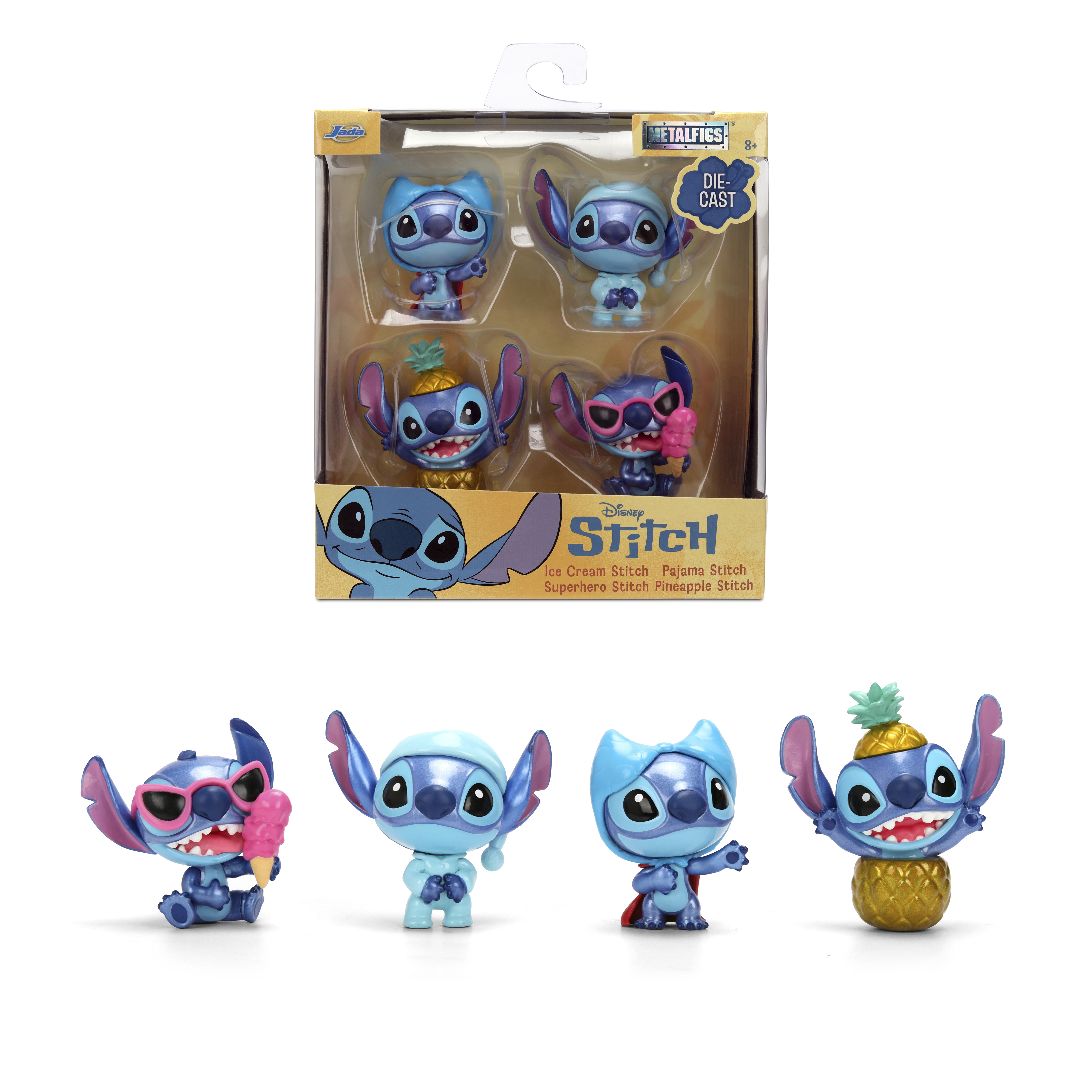 Jada 2.5" Metalfigs Stitch Wave 3 4-Pack