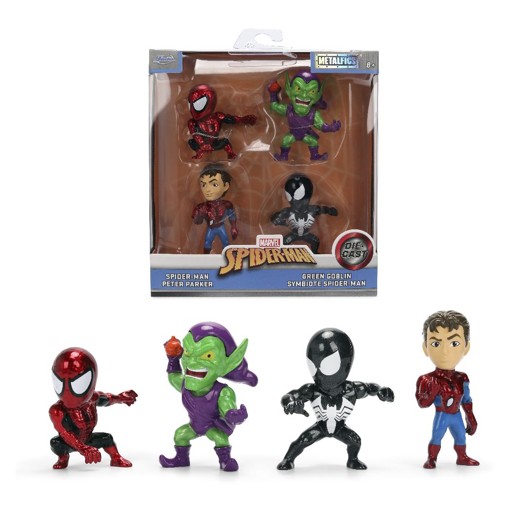 Jada 2.5" Metalfigs Spider Man 4-Pack
