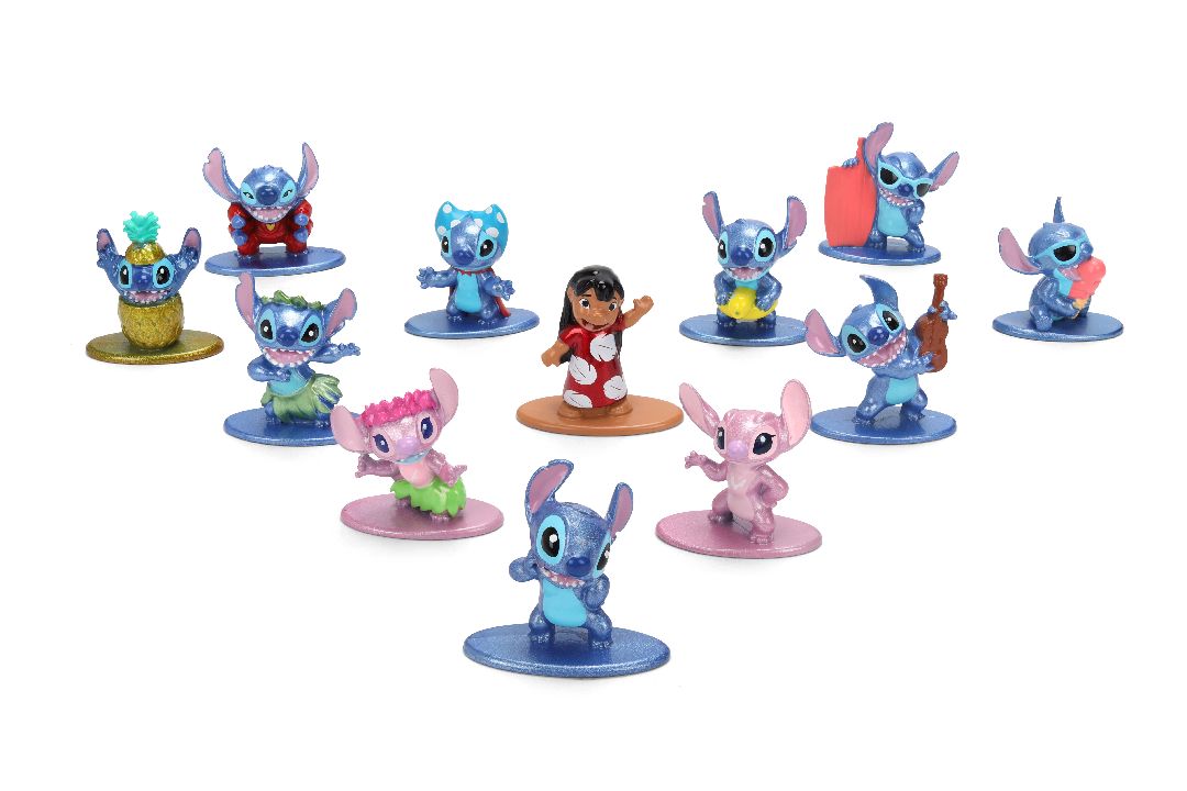 Jada 1.65" Nano Metalfigs Disney - STITCH 12-Pack W1