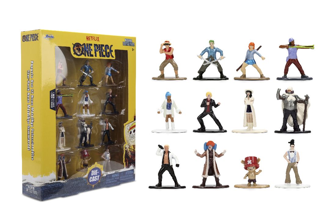 Jada 1.65" Nano Metalfigs - NETFLIX- ONE PIECE 12-Pack
