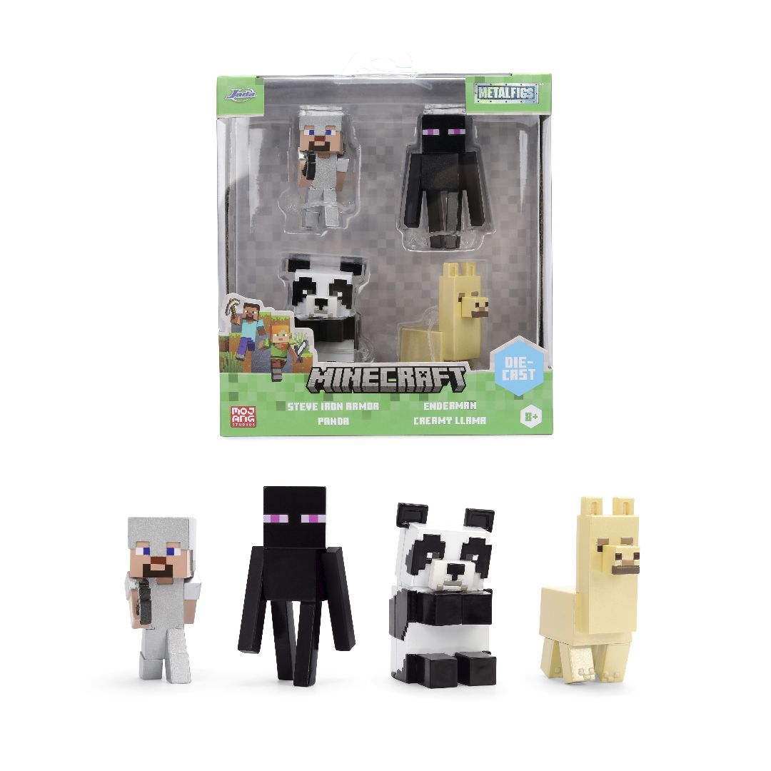 Jada 2.5" Metalfigs - Minecraft 4-Pack Wave 6