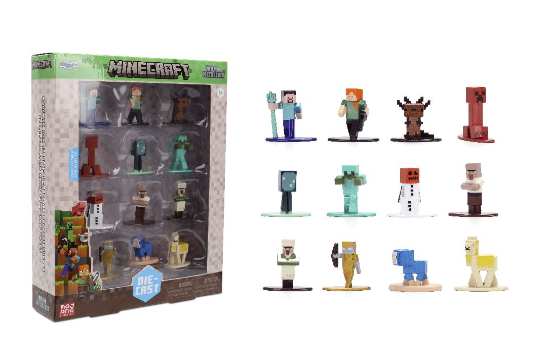 Jada 1.65" Nano Metalfigs Minecraft: 12-Pack W17
