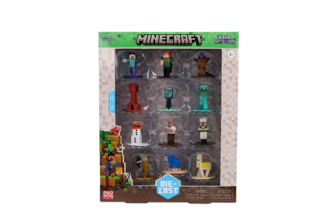 Jada 1.65" Nano Metalfigs Minecraft: 12-Pack W17