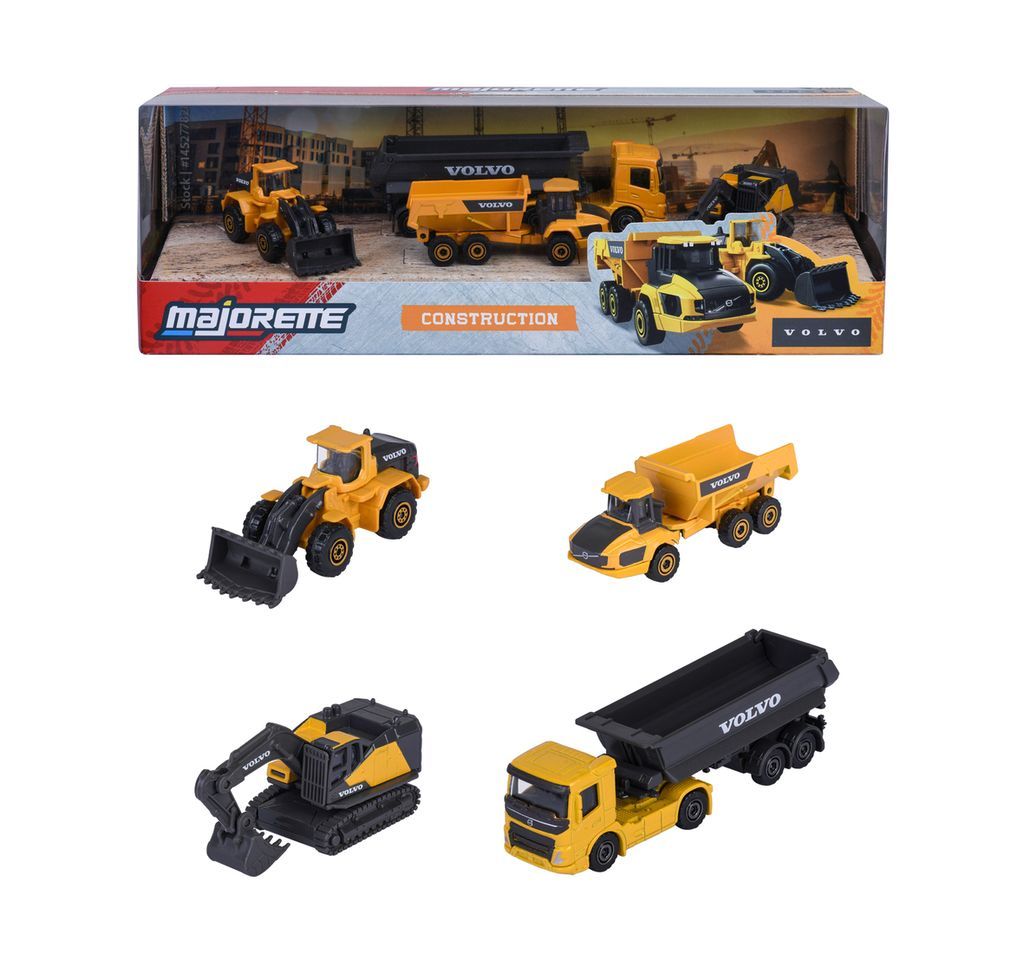 Jada 1/64 "Majorette" - Volvo Construction 4-Pack