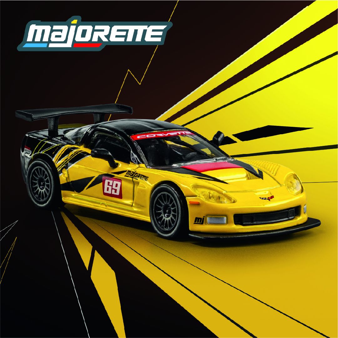 Jada 1/64 Majorette Collection W1 - 2005 Chevy Corvette C6 R