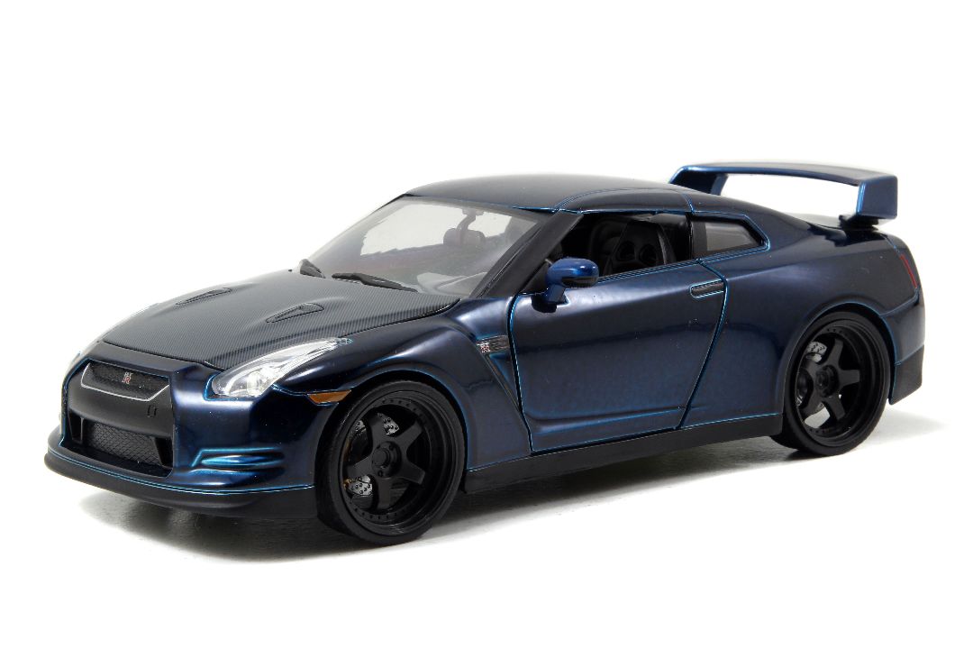 Jada 1/24 "Fast & Furious" Brian's 2009 Nissan GT-R - Blue - Click Image to Close