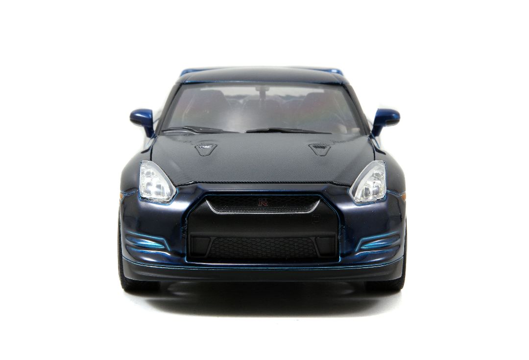 Jada 1/24 "Fast & Furious" Brian's 2009 Nissan GT-R - Blue - Click Image to Close