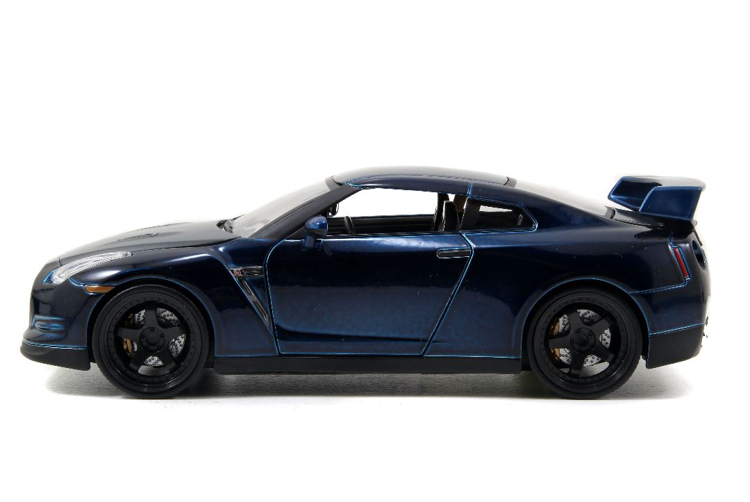 Jada 1/24 "Fast & Furious" Brian's 2009 Nissan GT-R - Blue - Click Image to Close