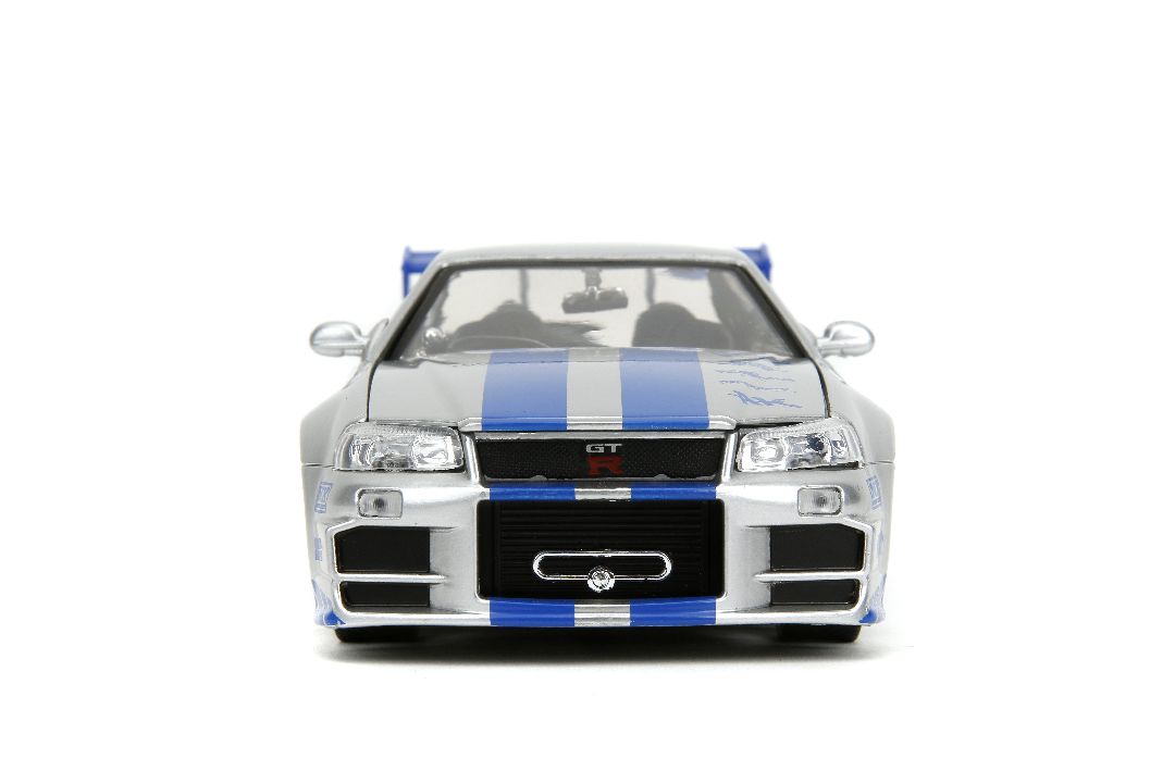 Jada 1/24 "Fast & Furious" Brian's Nissan Skyline GT-R (R34) - Click Image to Close