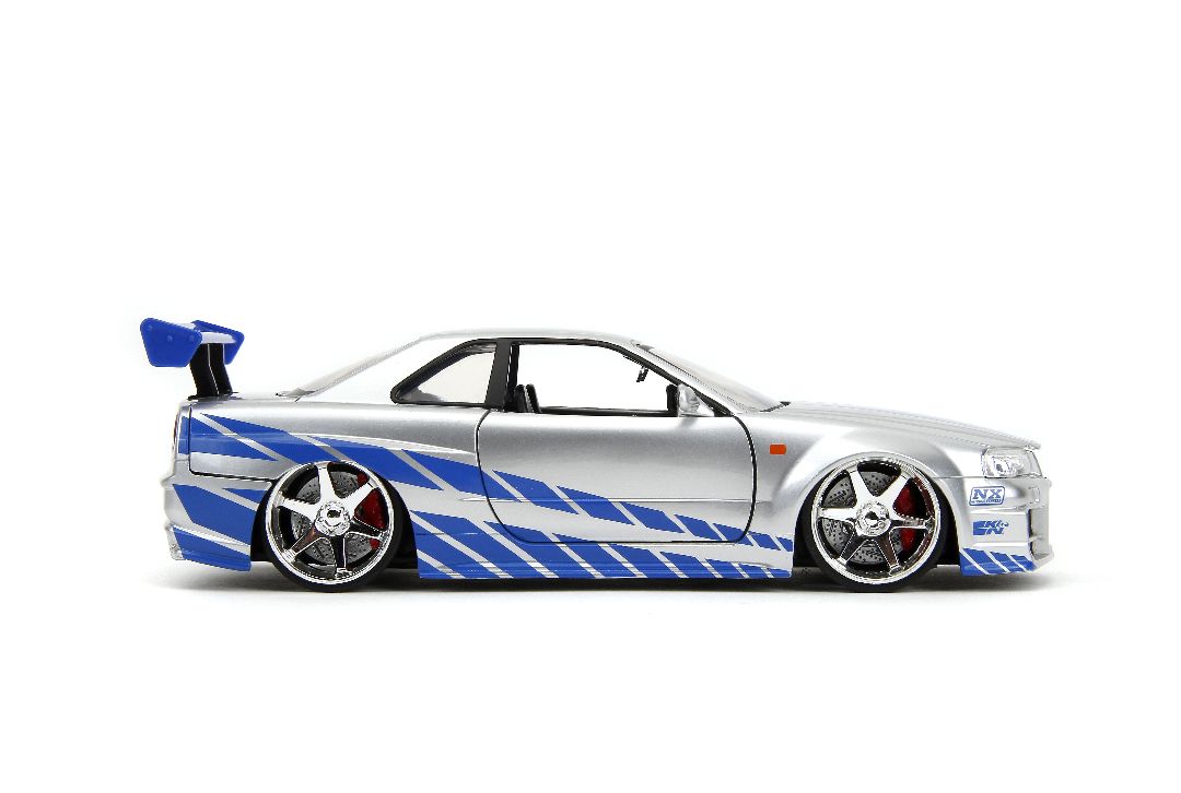 Jada 1/24 "Fast & Furious" Brian's Nissan Skyline GT-R (R34) - Click Image to Close