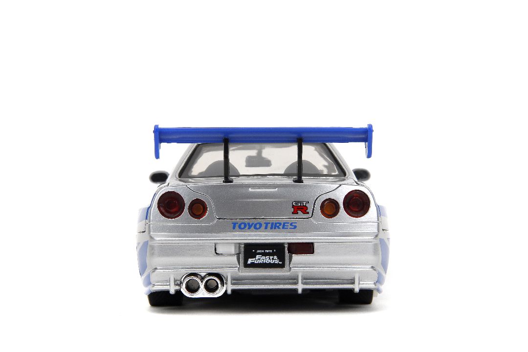 Jada 1/24 "Fast & Furious" Brian's Nissan Skyline GT-R (R34) - Click Image to Close