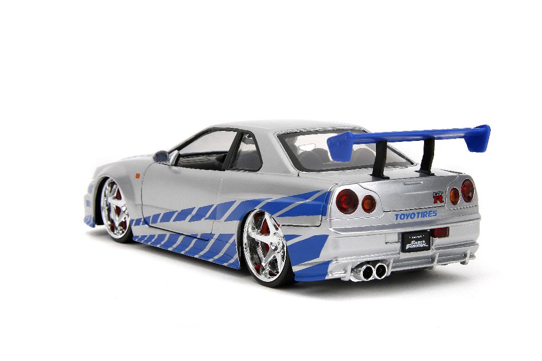 Jada 1/24 "Fast & Furious" Brian's Nissan Skyline GT-R (R34)