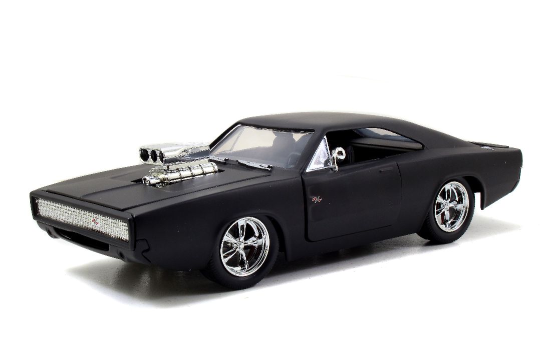 Jada 1/24 "Fast & Furious" 1970 Dodge Charger - Matte Black Ed. - Click Image to Close