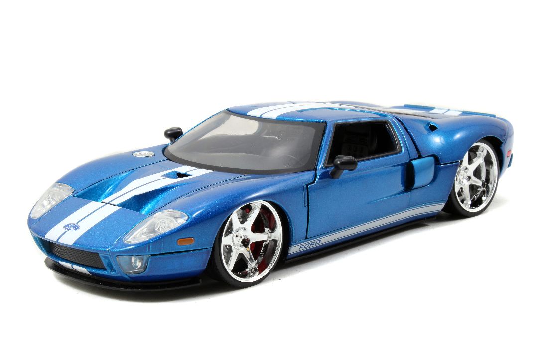 Jada 1/24 "Fast & Furious" 2005 Ford GT - Metallic Blue - Click Image to Close