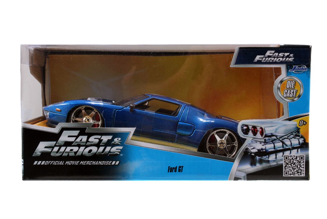 Jada 1/24 "Fast & Furious" 2005 Ford GT - Metallic Blue - Click Image to Close