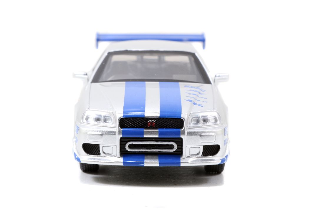 Jada 1/32 "Fast & Furious" Brian's Skyline GT-R (R34) Silver - Click Image to Close