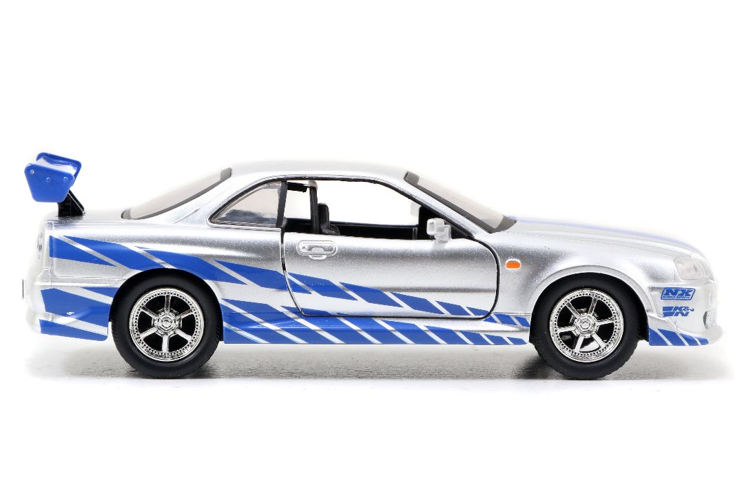 Jada 1/32 "Fast & Furious" Brian's Skyline GT-R (R34) Silver - Click Image to Close