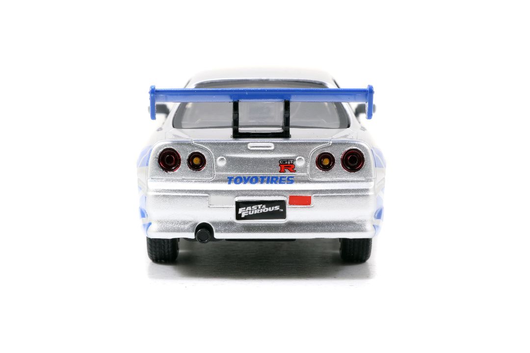 Jada 1/32 "Fast & Furious" Brian's Skyline GT-R (R34) Silver - Click Image to Close