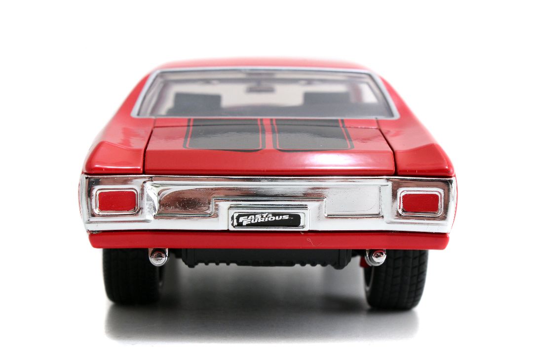 Jada 1/24 "Fast & Furious" Dom's Chevy Chevelle SS Red w/ Black - Click Image to Close