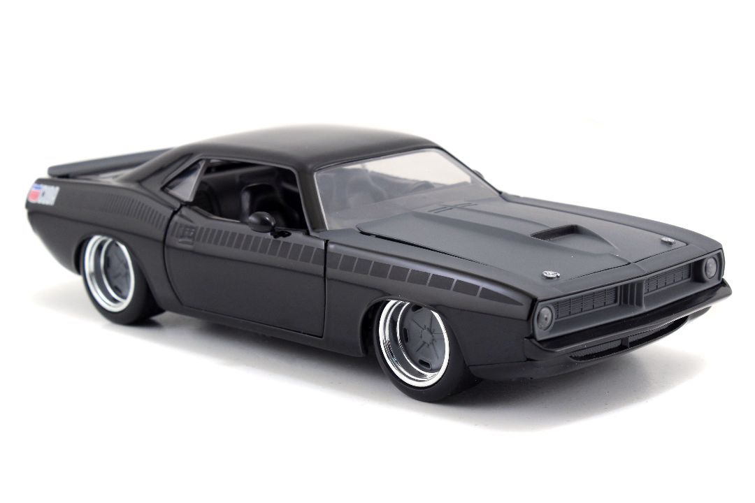Jada 1/24 "Fast & Furious" Letty's 1970 Plymouth Barracuda Black - Click Image to Close