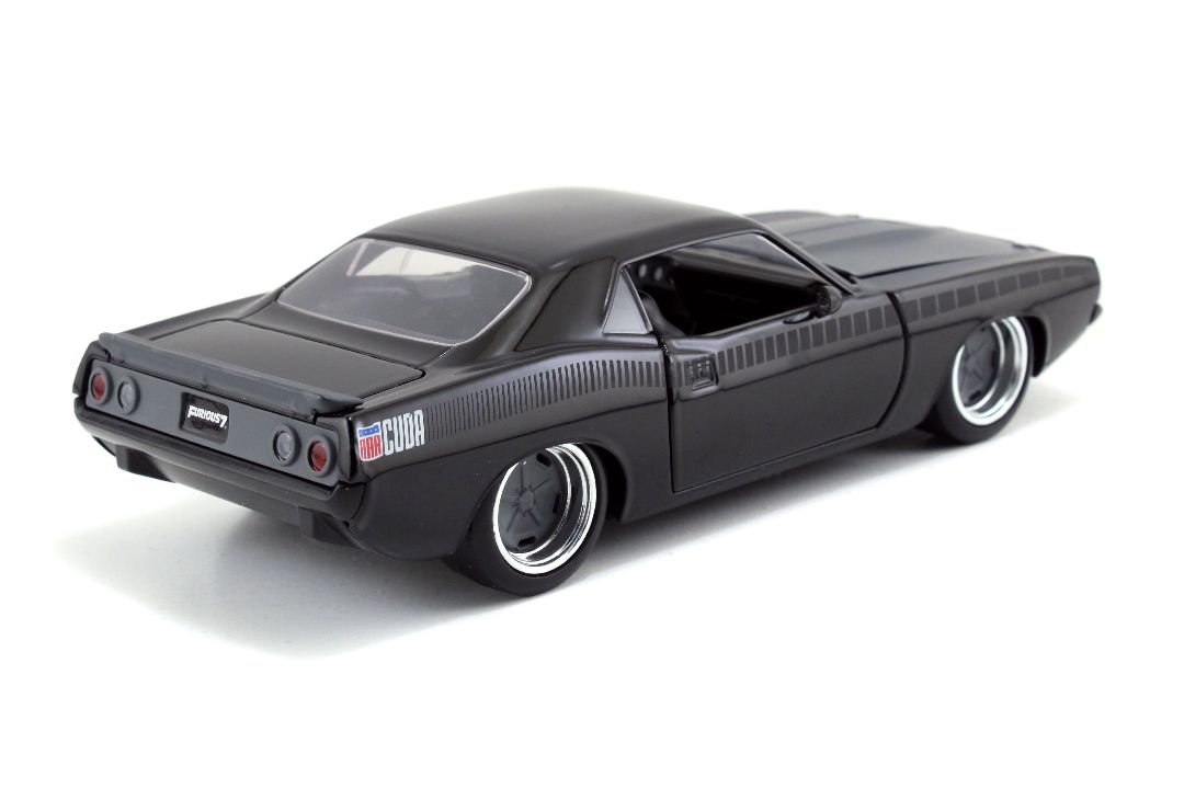 Jada 1/24 "Fast & Furious" Letty's 1970 Plymouth Barracuda Black - Click Image to Close