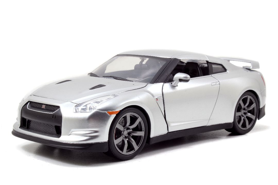 Jada 1/24 "Fast & Furious" Brian's 2009 Nissan R35 - Silver - Click Image to Close