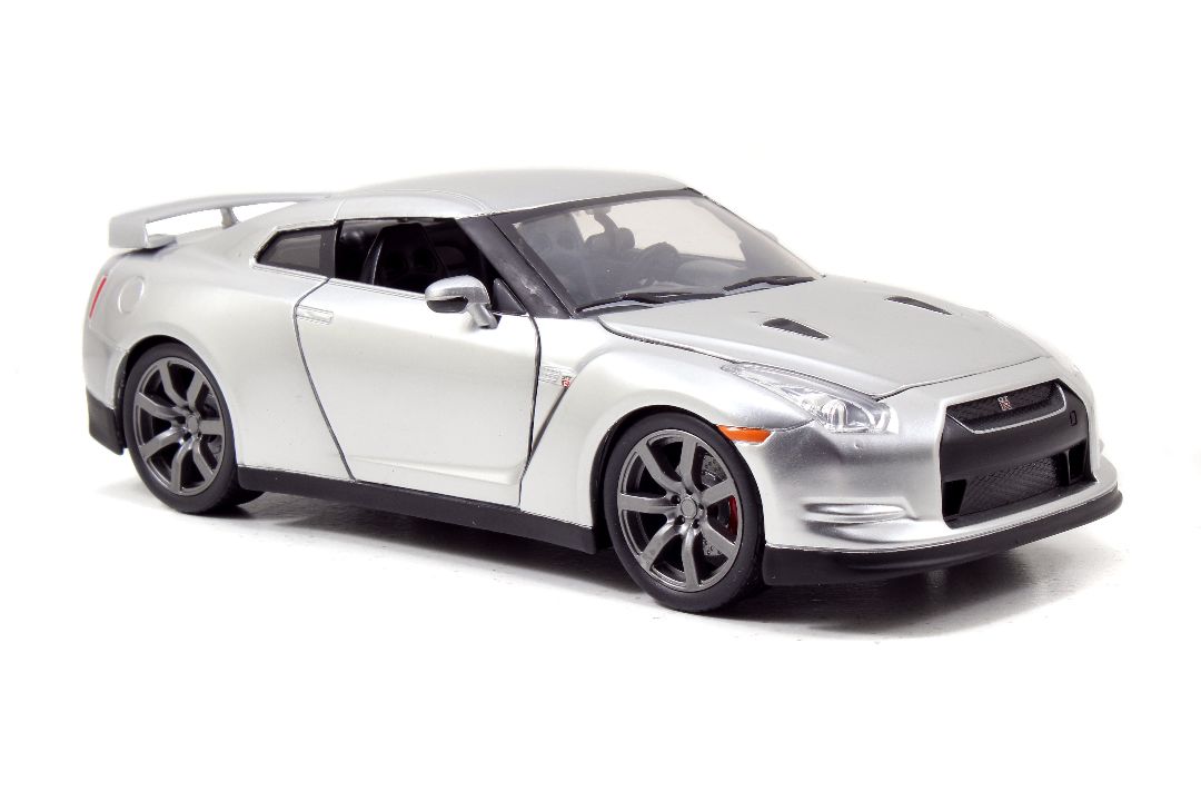 Jada 1/24 "Fast & Furious" Brian's 2009 Nissan R35 - Silver - Click Image to Close