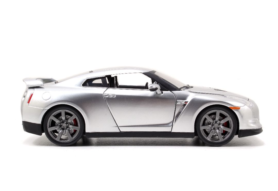 Jada 1/24 "Fast & Furious" Brian's 2009 Nissan R35 - Silver - Click Image to Close