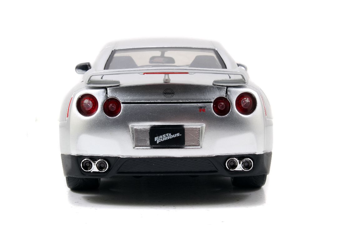 Jada 1/24 "Fast & Furious" Brian's 2009 Nissan R35 - Silver - Click Image to Close