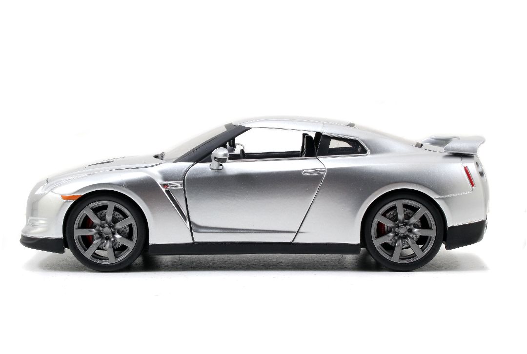 Jada 1/24 "Fast & Furious" Brian's 2009 Nissan R35 - Silver - Click Image to Close