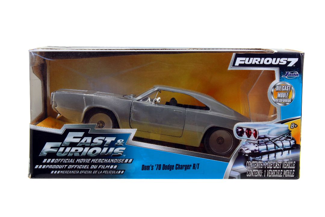 Jada 1/24 "Fast & Furious" 1968 Dodge Charger R/T - Bare Metal