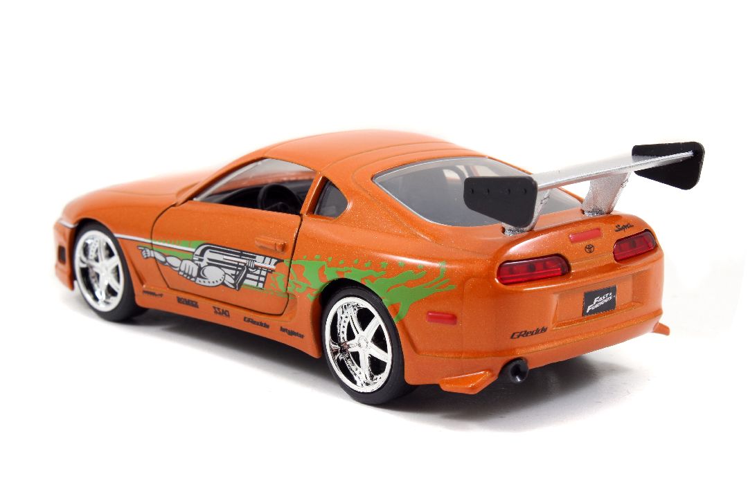 Jada 1/32 "Fast & Furious" Brian's Toyota Supra - Orange - Click Image to Close