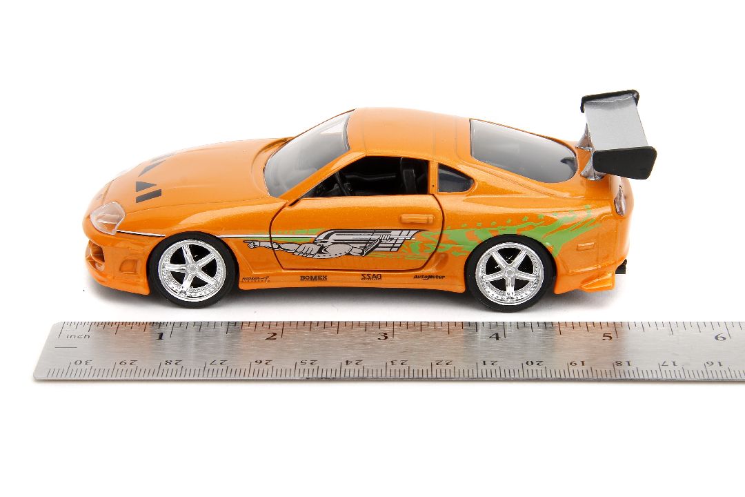 Jada 1/32 "Fast & Furious" Brian's Toyota Supra - Orange - Click Image to Close
