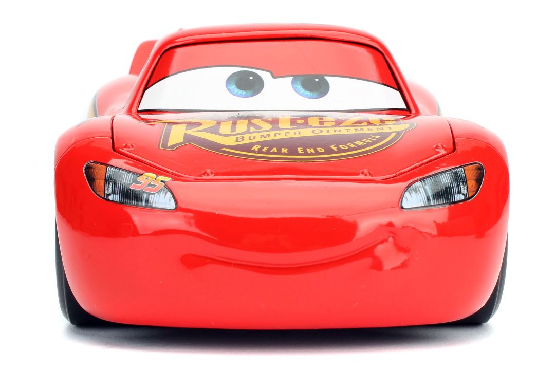 Jada 1/24 "Hollywood Rides" Pixar Cars Lightning McQueen w/Rack