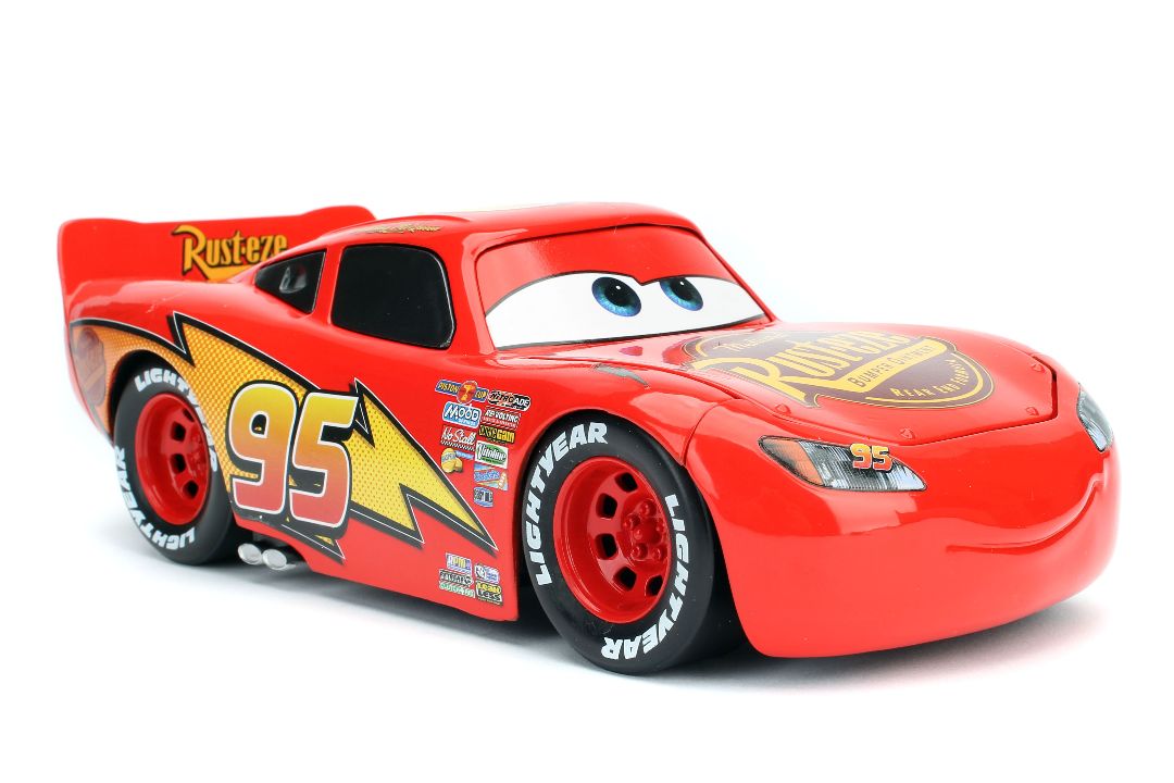 Jada 1/24 "Hollywood Rides" Pixar Cars Lightning McQueen w/Rack - Click Image to Close