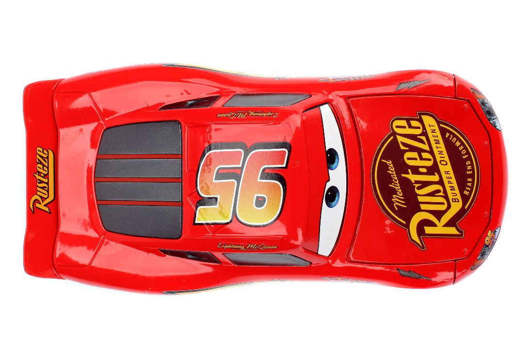 Jada 1/24 "Hollywood Rides" Pixar Cars Lightning McQueen w/Rack - Click Image to Close