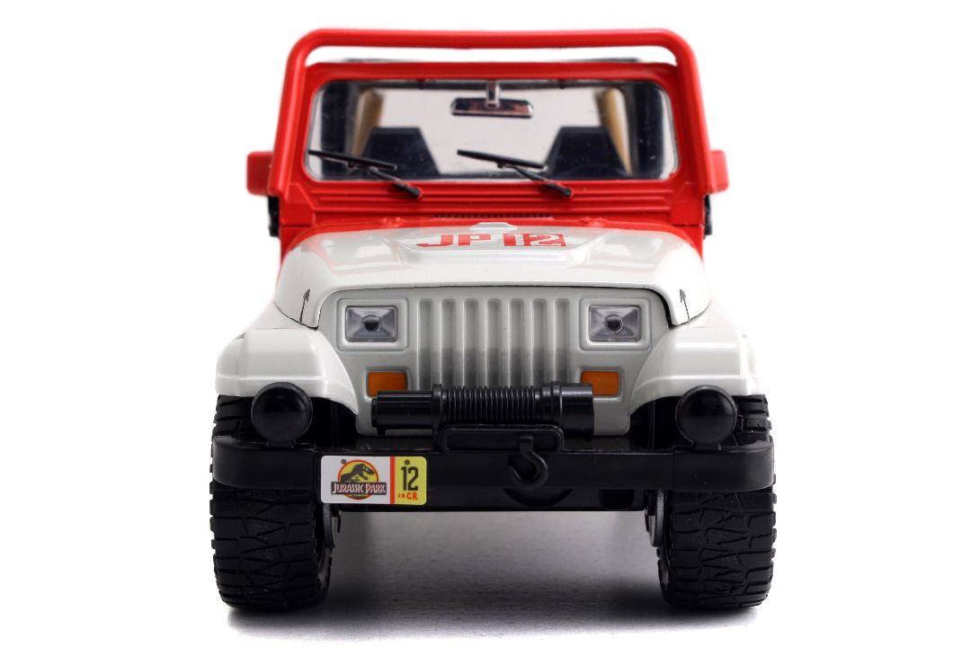 Jada "Jurassic World" 1/24 1992 Jeep Wrangler - Milk White