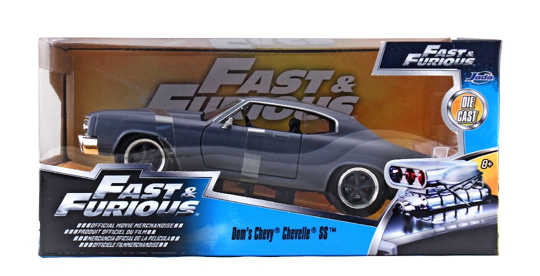 Jada 1/24 "Fast & Furious" Dom's 1970 Chevy Chevelle SS - Grey