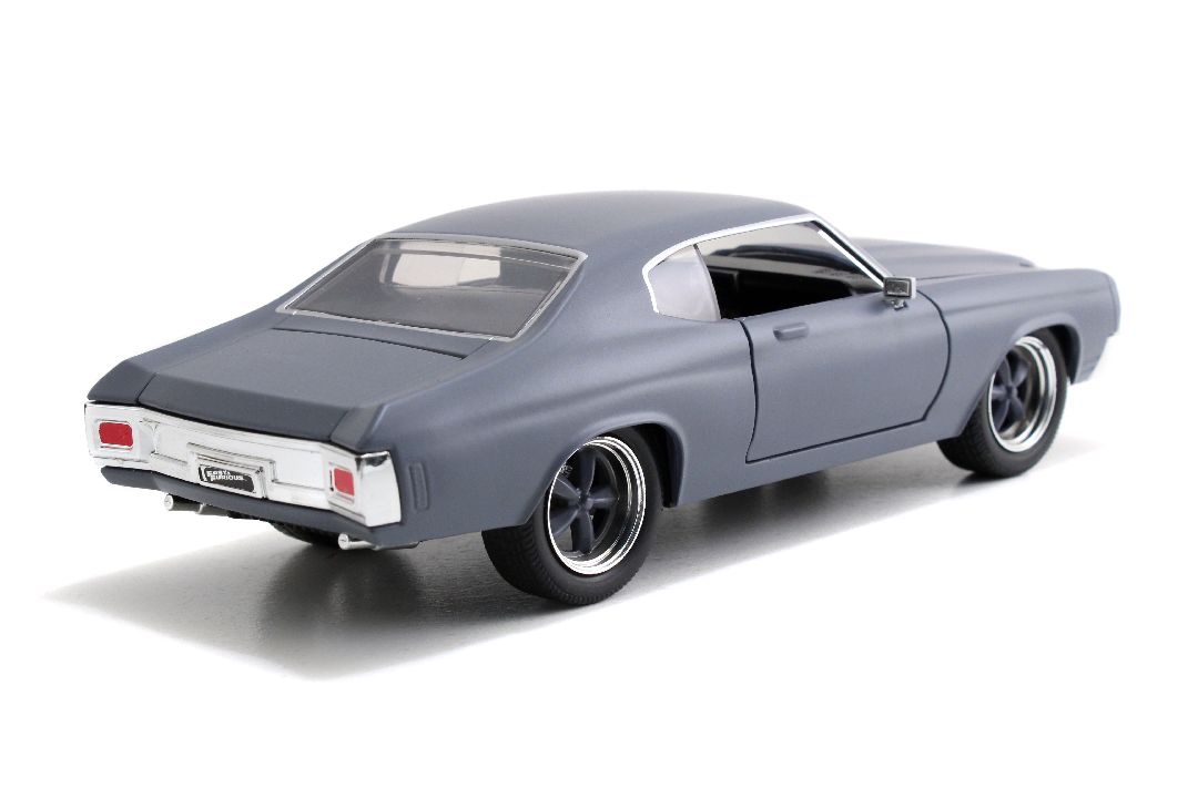 Jada 1/24 "Fast & Furious" Dom's 1970 Chevy Chevelle SS - Grey - Click Image to Close