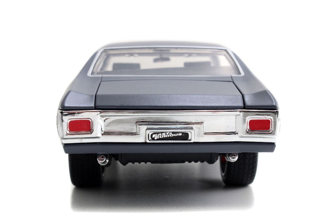 Jada 1/24 "Fast & Furious" Dom's 1970 Chevy Chevelle SS - Grey - Click Image to Close