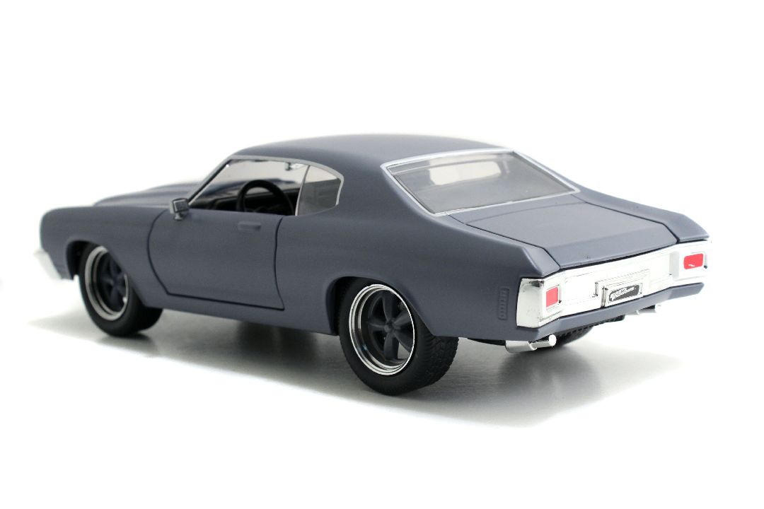 Jada 1/24 "Fast & Furious" Dom's 1970 Chevy Chevelle SS - Grey - Click Image to Close